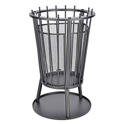 Outdoor Fire Basket with Spark Screen – Garden Fireplace & Patio Heater - Afanaya