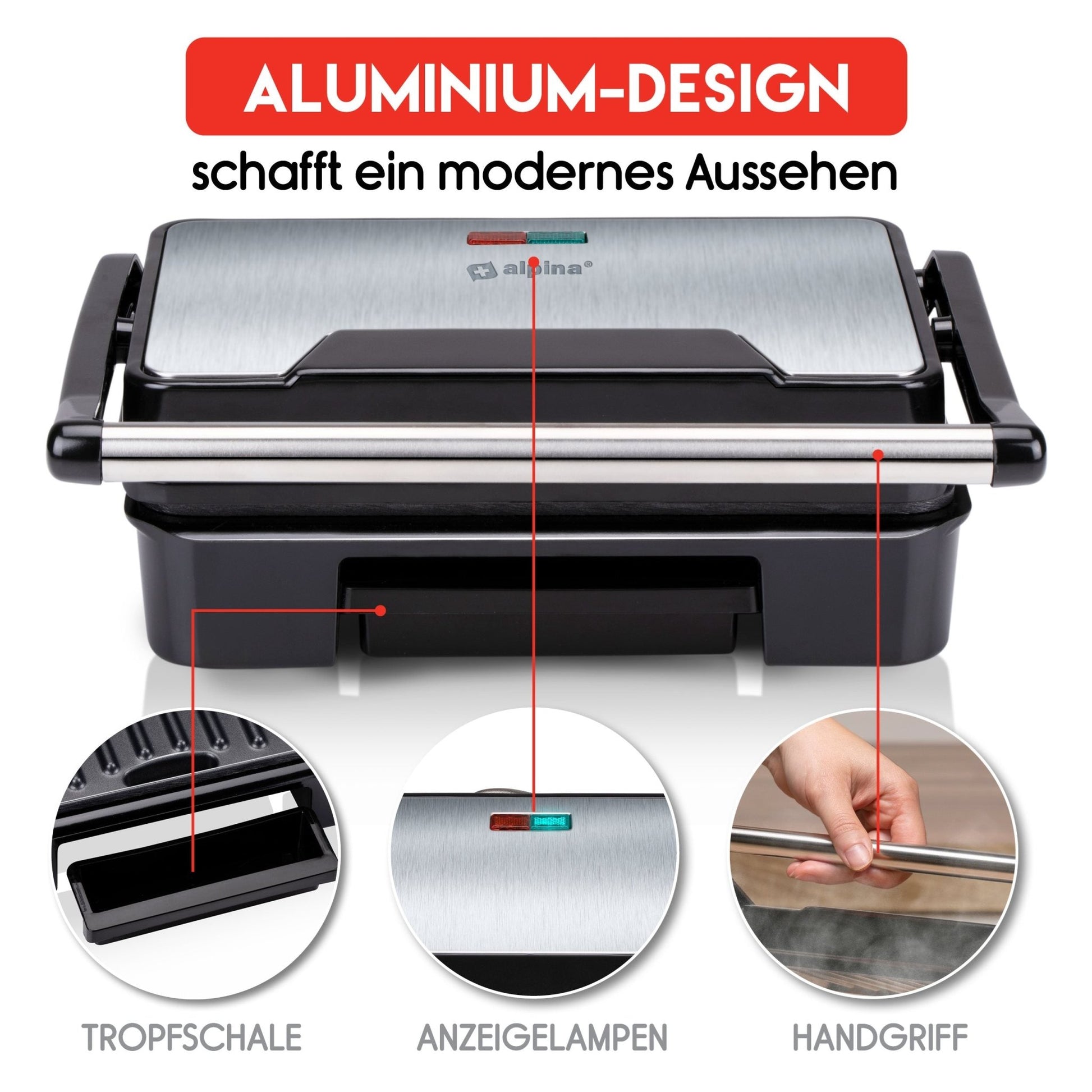 Panini Maker 230V 750W - Afanaya