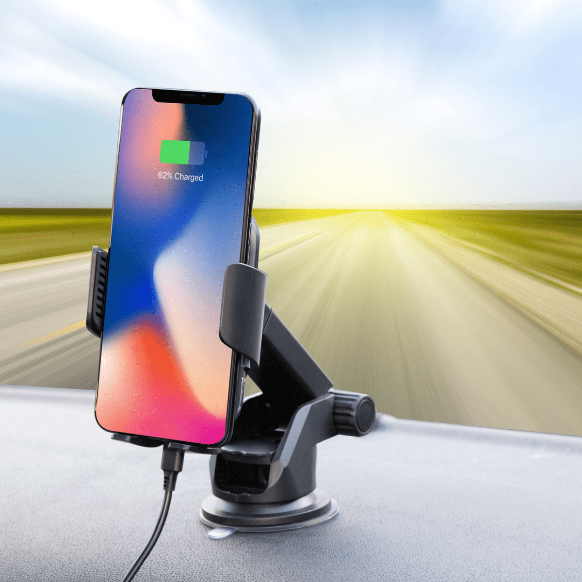 Phone Holder/Charger 10W Qi - Afanaya