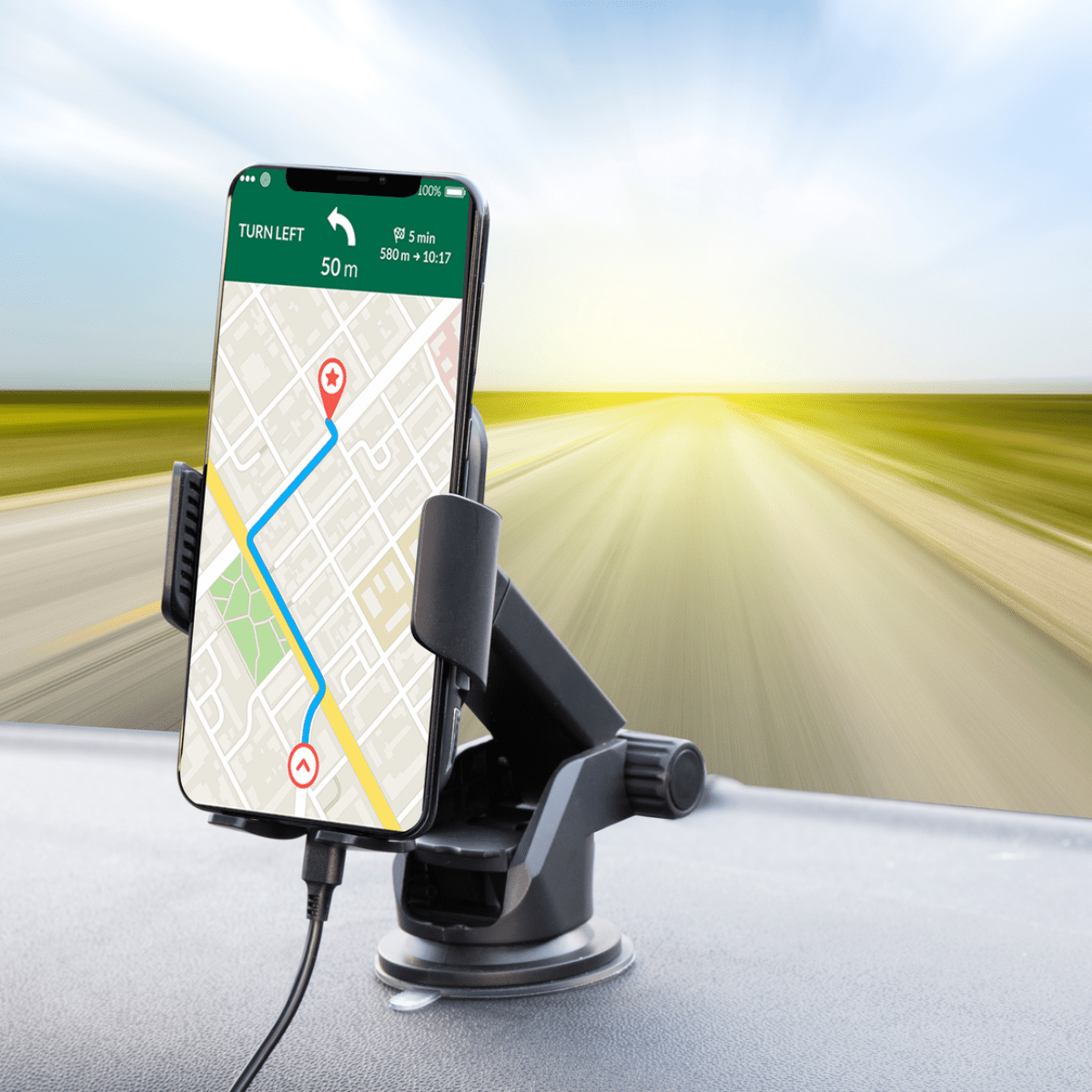 Phone Holder/Charger 10W Qi - Afanaya