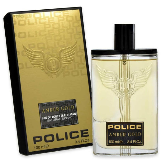 Police Amber Gold Eau De Toilette For Man 100ml Spray - Afanaya