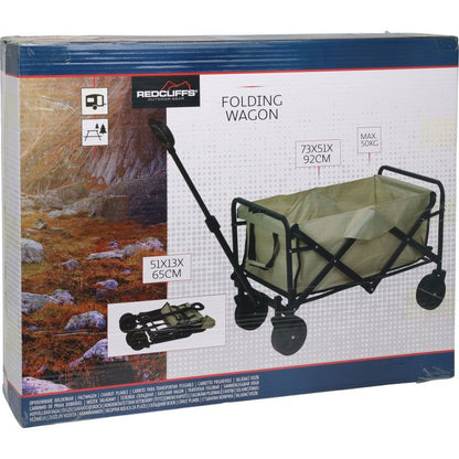 Redcliffs Bolderkar - Vouwbaar - 73X51X92Cm - Beige - Afanaya