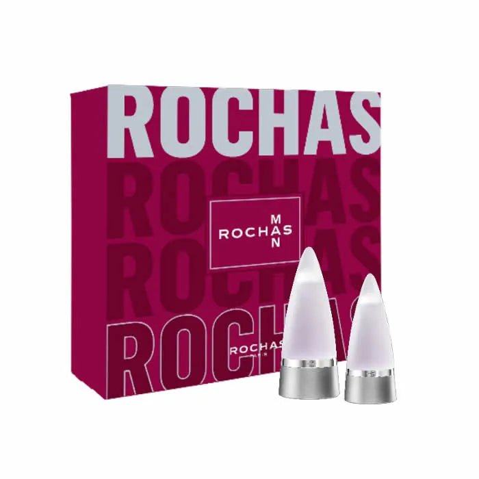 Rochas Man Eau De Toilette Vaporisateur 100ml Coffret 2 Produits - Afanaya