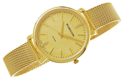Rubicon Ladies Watch RNBE51 - 2 Elegant Women’s Stainless Steel Wristwatch - Afanaya