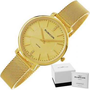 Rubicon Ladies Watch RNBE51 - 2 Elegant Women’s Stainless Steel Wristwatch - Afanaya