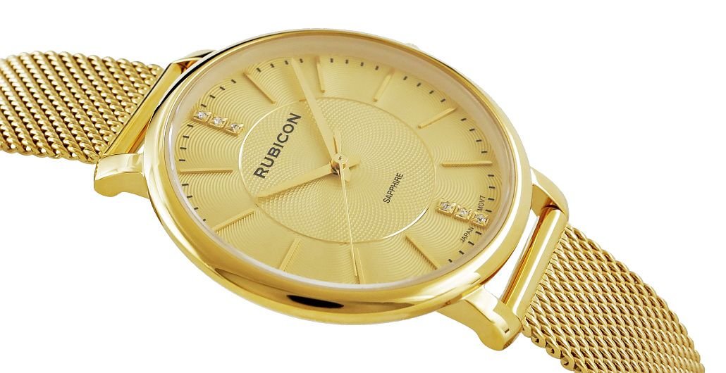 Rubicon Ladies Watch RNBE51 - 2 Elegant Women’s Stainless Steel Wristwatch - Afanaya