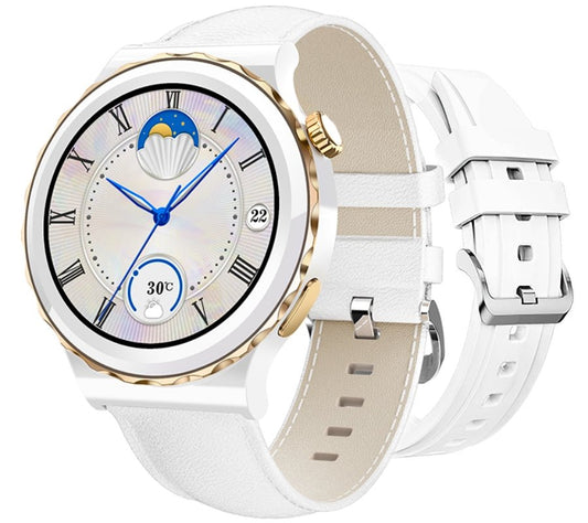 Rubicon RNCE92 Pro Women’s Smartwatch – White with 2 Straps (SMARUB171) - Afanaya