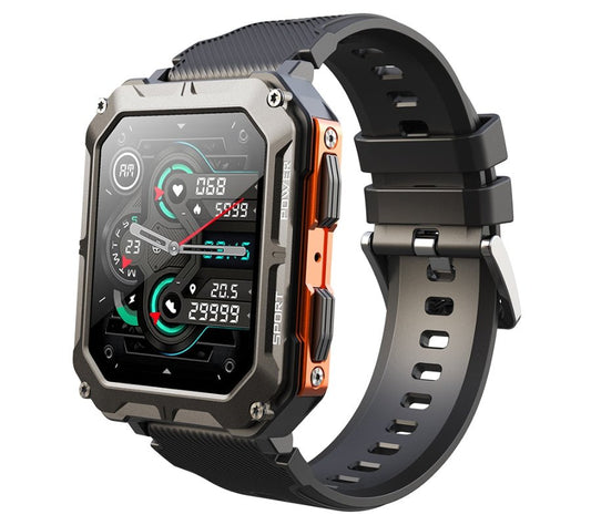 Rubicon RNCF27 Multi - Sport Men’s Smartwatch – Black/Orange - Afanaya