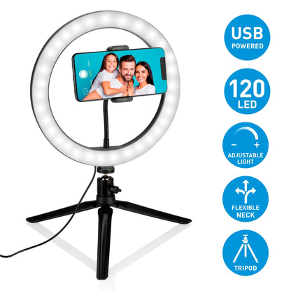 Selfie Light Ring D25Cm 120Leds - Afanaya