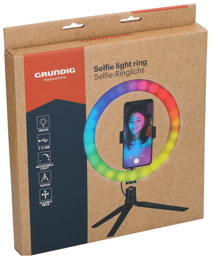 Selfie Ring Light Met Statief - Afanaya