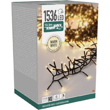S.i.a. Treecluster Kerstboomverlichting - 1536Led - Warm Wit - Afanaya