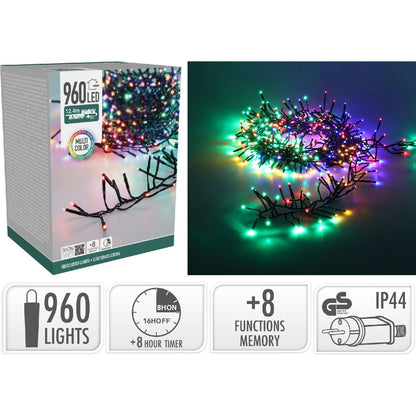 S.i.a. Treecluster Kerstboomverlichting - 960Led - Multicolor - Afanaya
