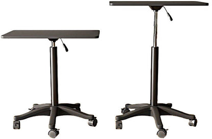 Side Table Pneumatic Laptop Elevation Table with Wheels Height Adjustable - Afanaya