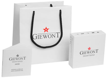 Smartband GIEWONT Fit&GO Duo GW200 - 1 – Black with Extra Alert Red Strap - Afanaya