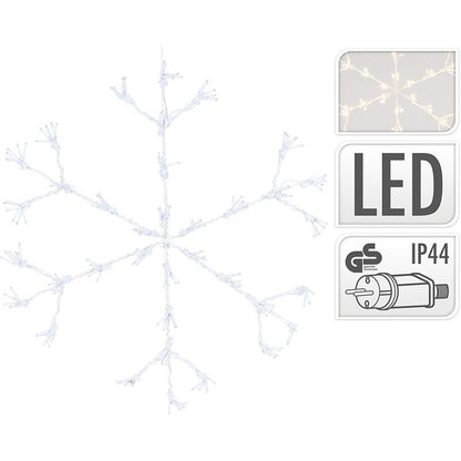 Sneeuwvlok 216Led - 60Cm - Warm Wit - Afanaya