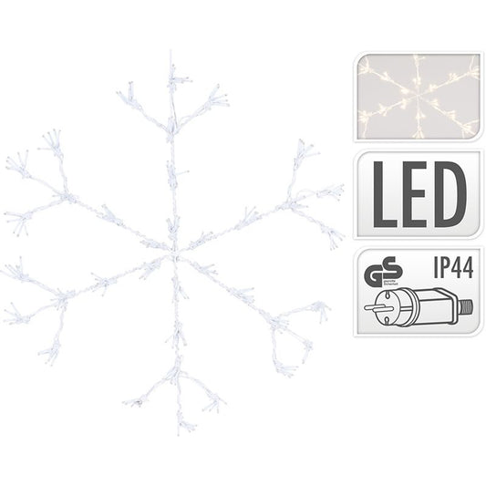 Sneeuwvlok 216Led - 60Cm - Warm Wit - Afanaya