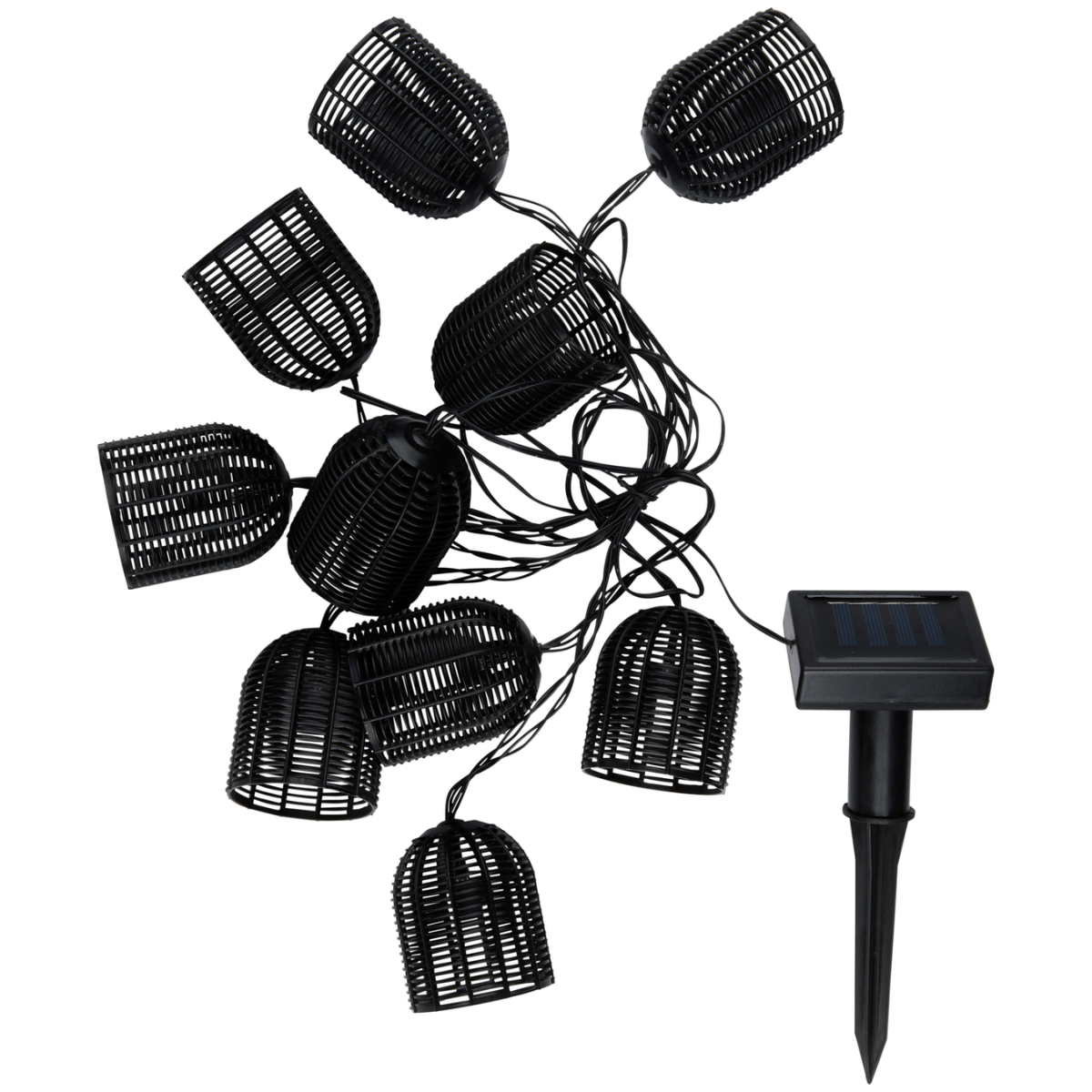 Solar String Light Black Balls - Afanaya