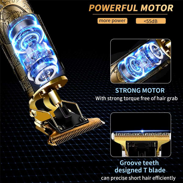 Stylento Men's Hair Clipper Professional Beard Trimmer Men's Electric Shaver - Afanaya