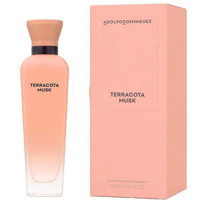 Adolfo Dominguez Terracota Musk Eau de Parfum Spray 120ml Warm Woody Musk Perfume for Women