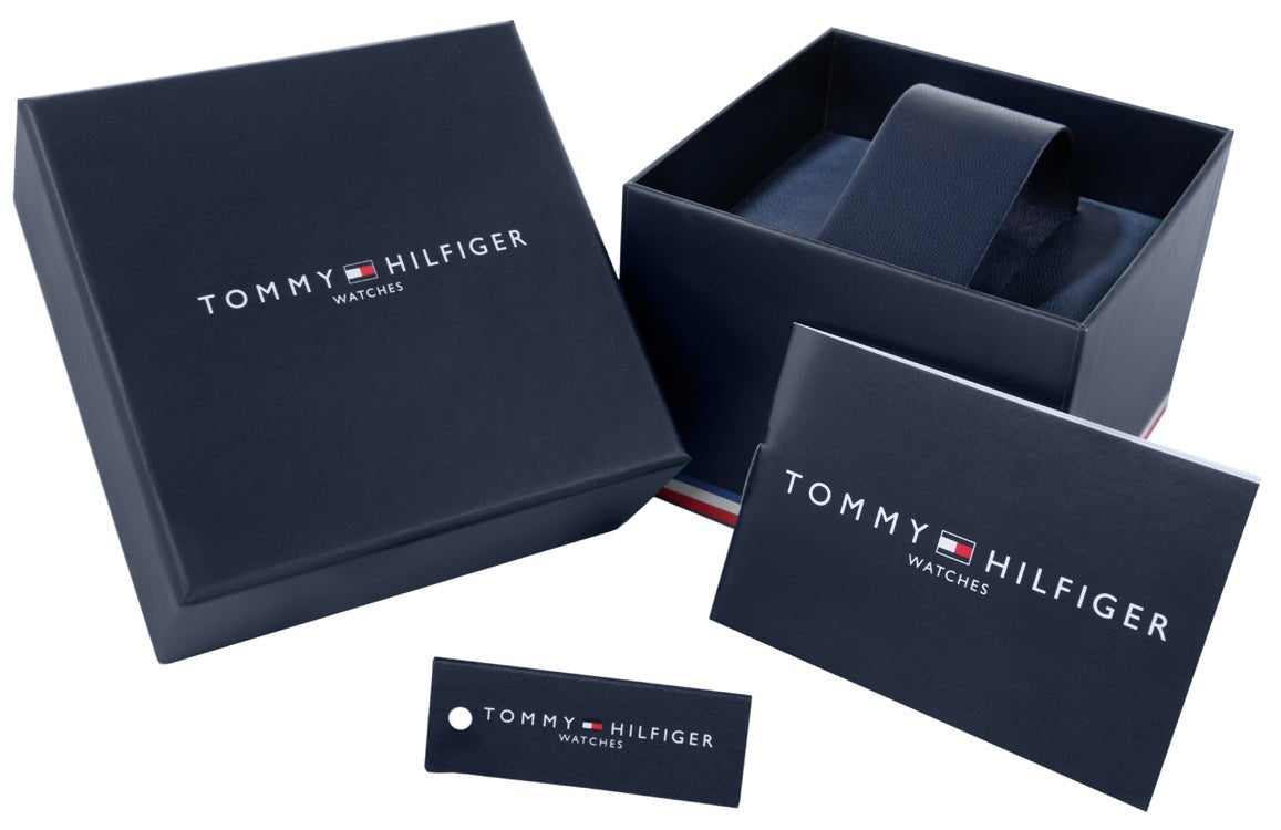 Tommy Hilfiger Kyle 1791632 Men’s Chronograph Watch Stainless Steel Silver with Original Box - Afanaya