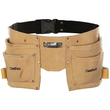 ToolPack Tool Holder with 2 Holsters – Heavy Duty Tool Pouch for Work & Construction - Afanaya