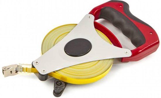 Toolpack 50m Open Reel Fiberglass Tape Accurate Long-Distance Measurement