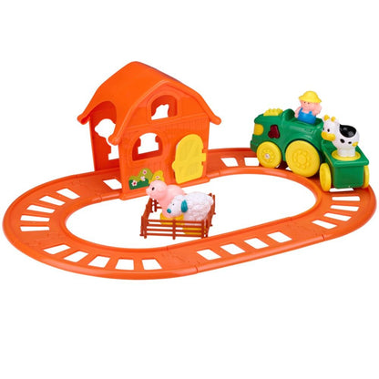 Train Set Farm 15Pcs B/O Abs - Afanaya