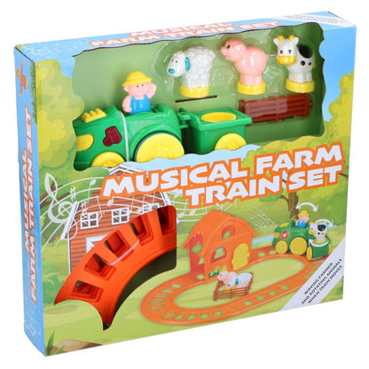 Train Set Farm 15Pcs B/O Abs - Afanaya