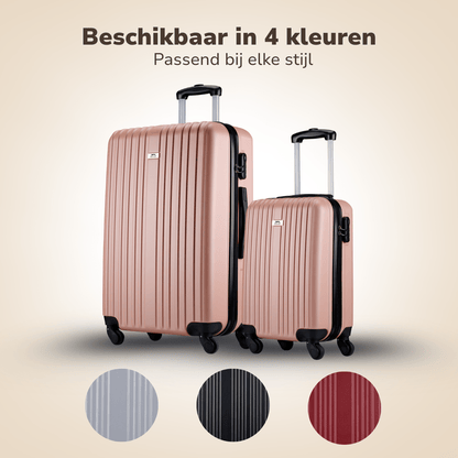 Trolley Set 2Pc Rose Gold - Afanaya