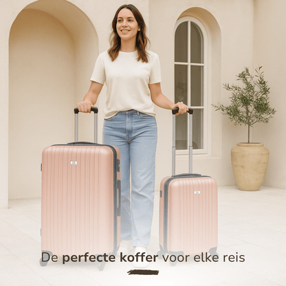 Trolley Set 2Pc Rose Gold - Afanaya