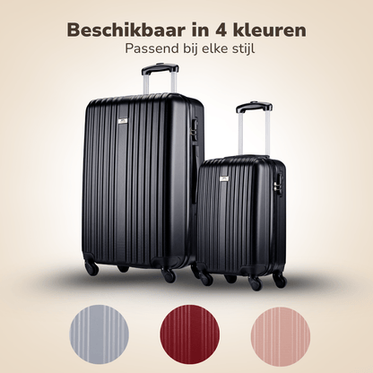 Trolley Set 2Pcs Black - Afanaya