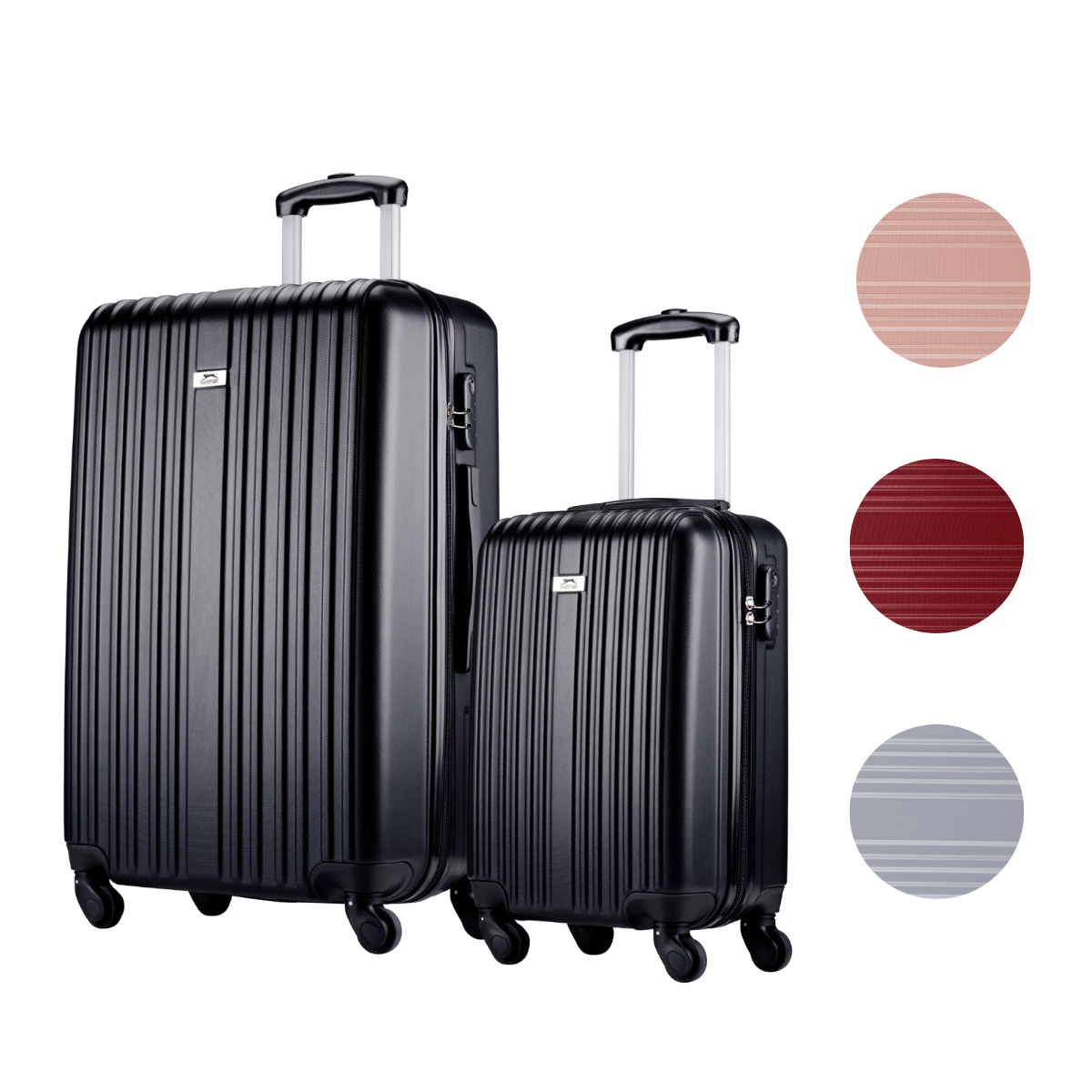 Trolley Set 2Pcs Black - Afanaya
