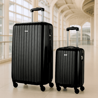 Trolley Set 2Pcs Black - Afanaya