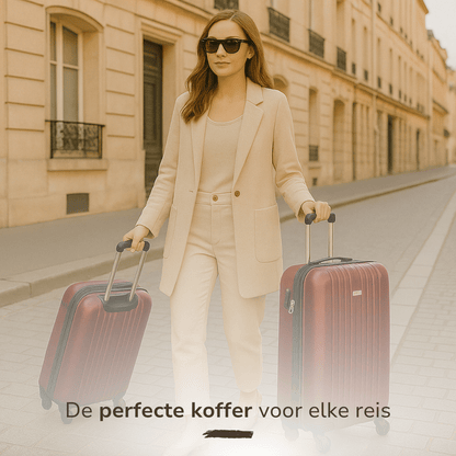 Trolley Set 2Pcs Red - Afanaya