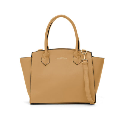 Twig Brown Women’s Shoulder Bag Bolena BOL02 Elegant Faux Leather Handbag - Afanaya