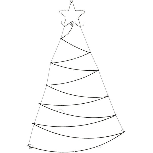 Verlichte Kerstboom - Wanddecoratie - 110Cm - Afanaya