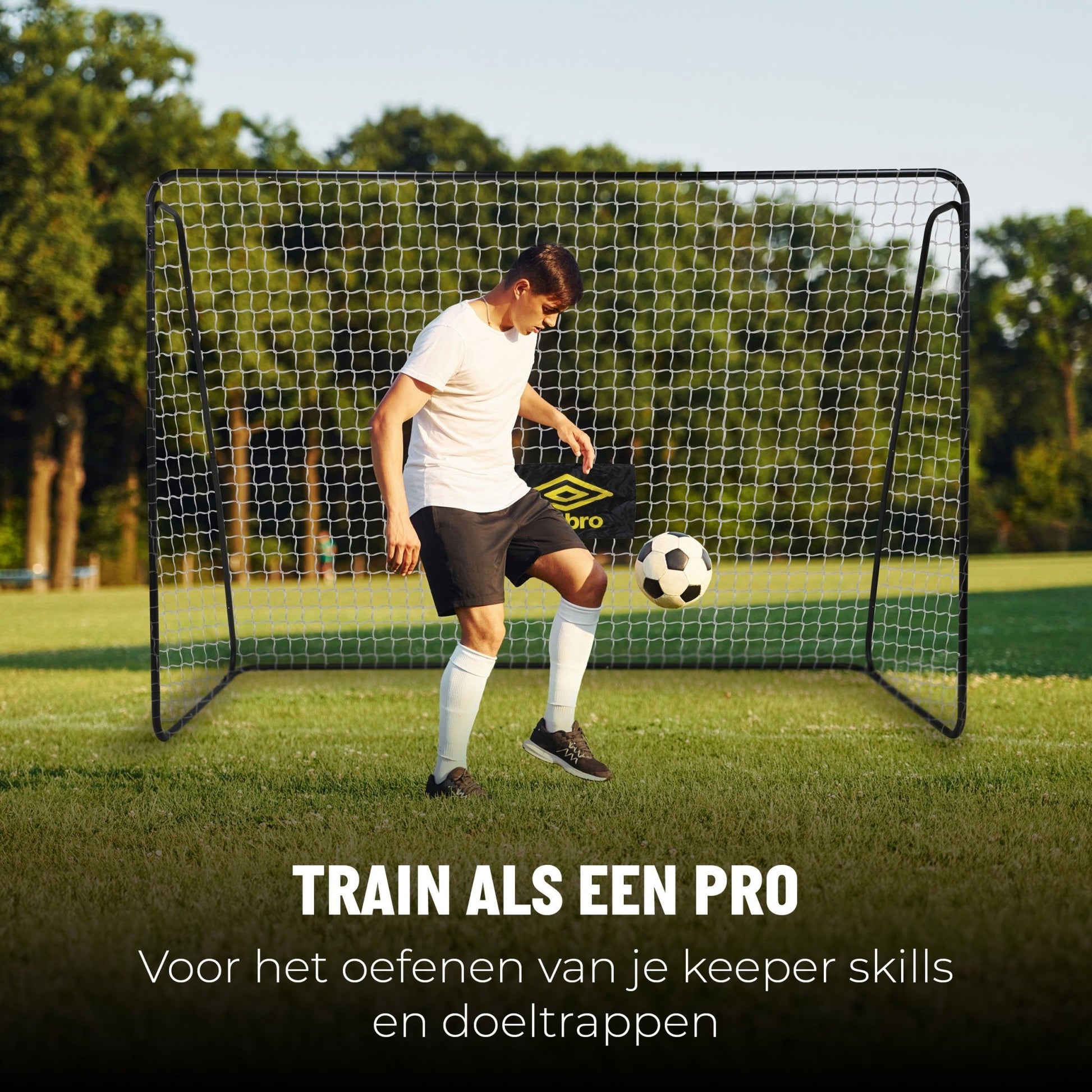 Voetbaldoel 300 X 120 X 205Cm - Afanaya