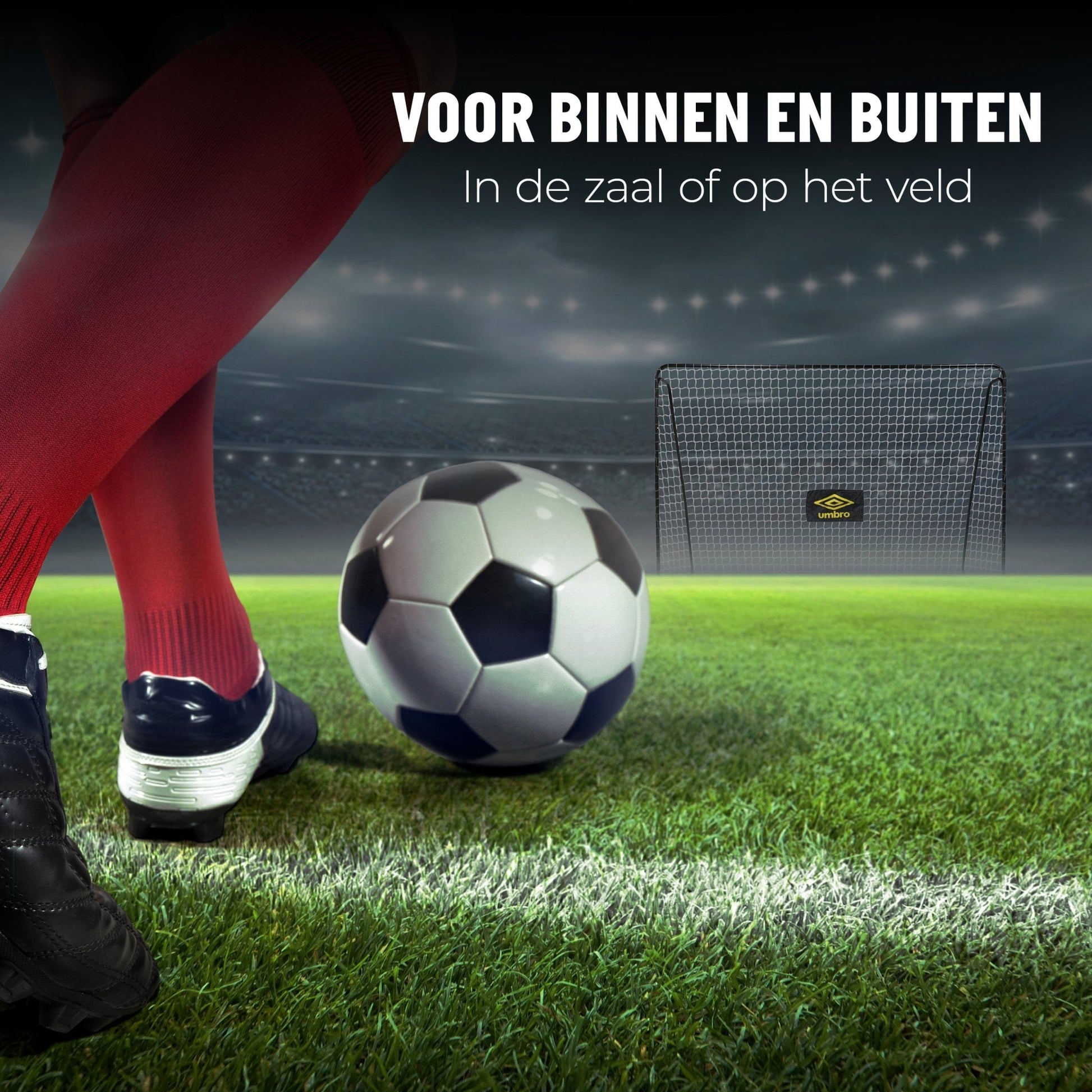 Voetbaldoel 300 X 120 X 205Cm - Afanaya